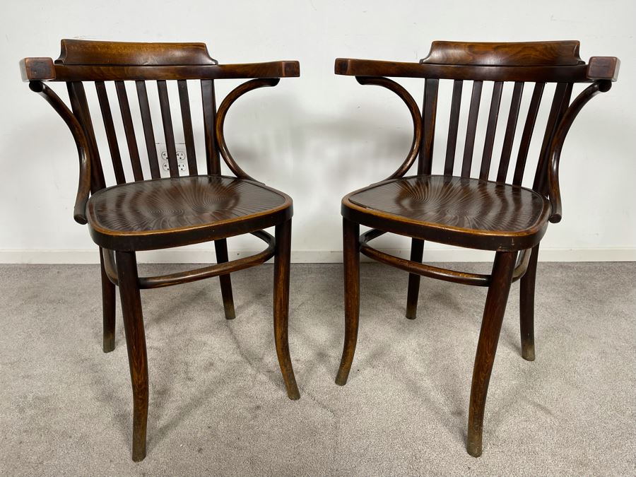Pair Of Thonet Bentwood Chairs By BCS Made In Poland [Photo 1]