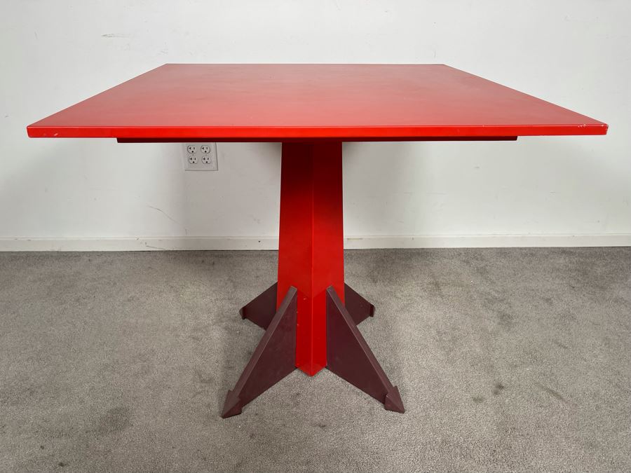 Vintage Anna Castelli Ferrieri For Kartell Dining Table Model 4310 (Plastic) Made In Italy 31.5W X 29H [Photo 3]