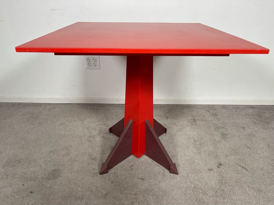 Vintage Anna Castelli Ferrieri For Kartell Dining Table Model 4310 (Plastic) Made In Italy 31.5W X 29H [Photo 1]