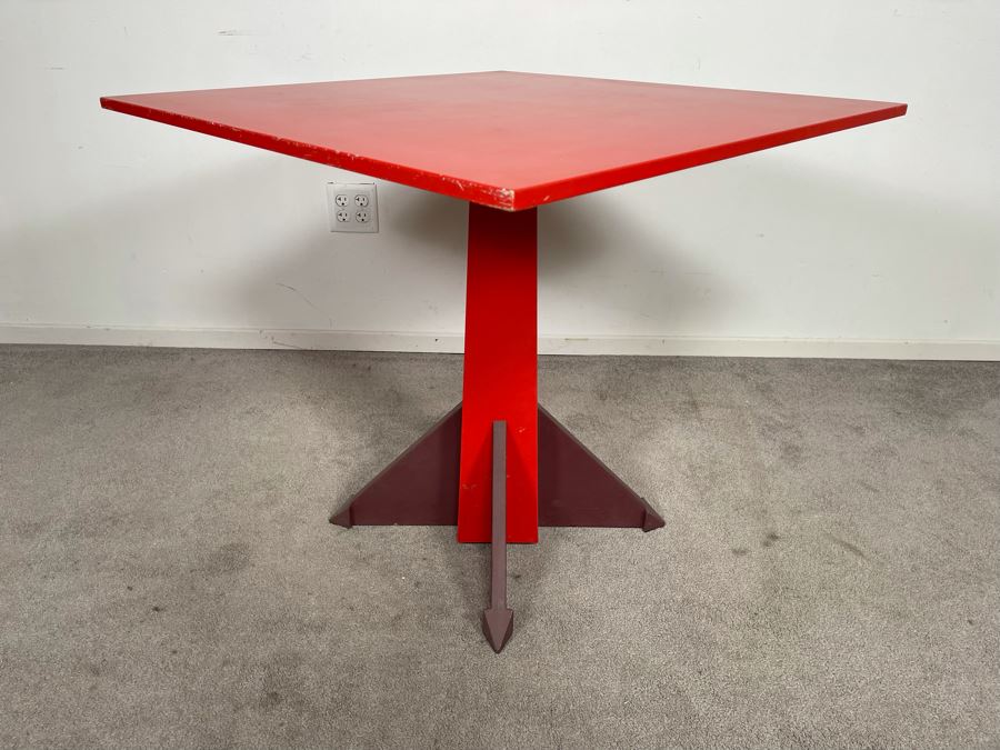 Vintage Anna Castelli Ferrieri For Kartell Dining Table Model 4310 (Plastic) Made In Italy 31.5W X 29H [Photo 5]