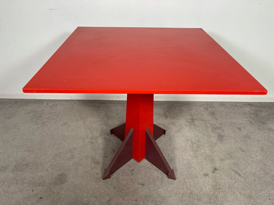 Vintage Anna Castelli Ferrieri For Kartell Dining Table Model 4310 (Plastic) Made In Italy 31.5W X 29H [Photo 4]