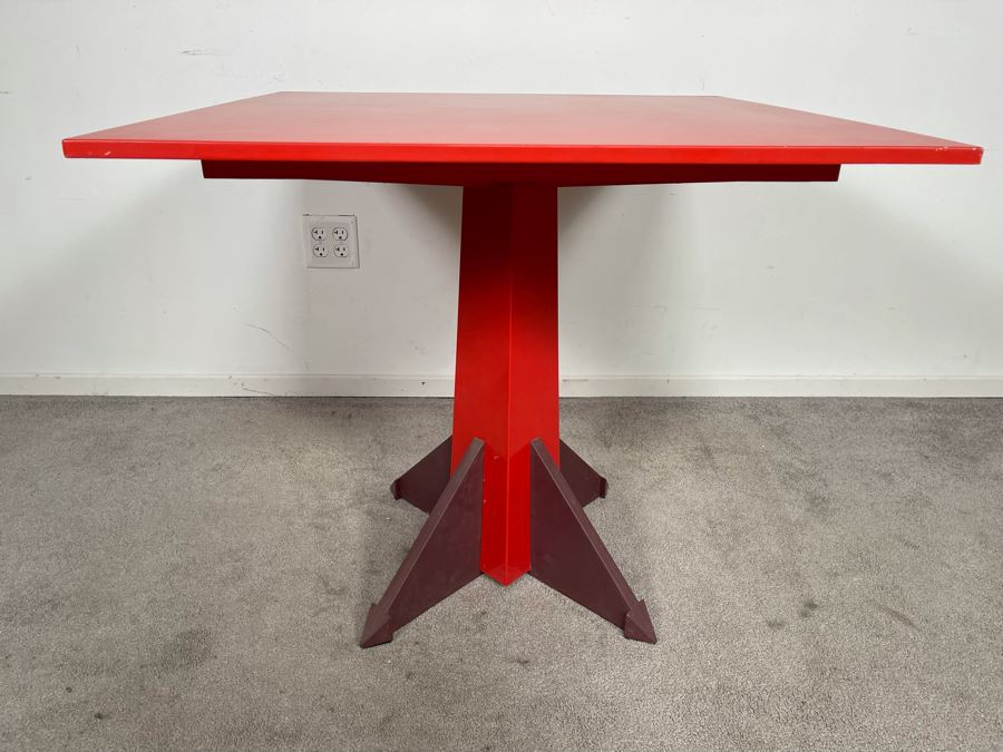 Vintage Anna Castelli Ferrieri For Kartell Dining Table Model 4310 (Plastic) Made In Italy 31.5W X 29H [Photo 2]