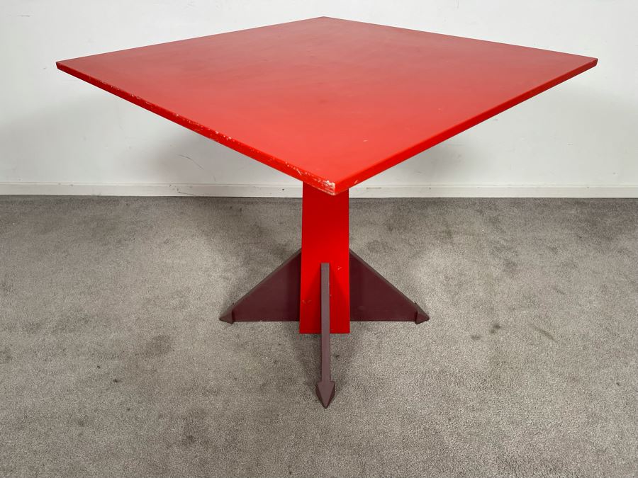 Vintage Anna Castelli Ferrieri For Kartell Dining Table Model 4310 (Plastic) Made In Italy 31.5W X 29H [Photo 6]