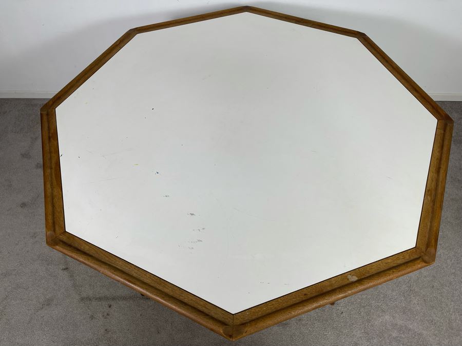 Mid-Century Modern 8-Sided Table (Brown Saltman?) 55W X 29H [Photo 7]
