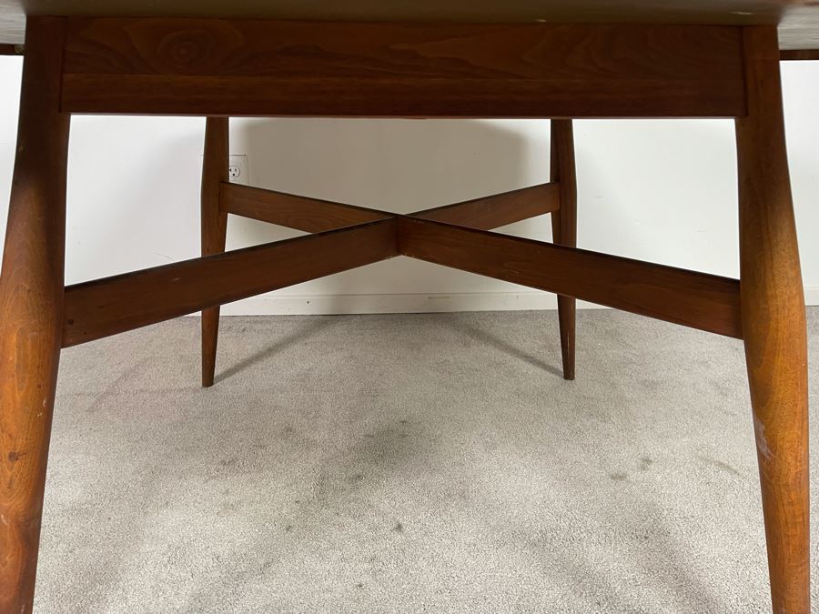 Mid-Century Modern 8-Sided Table (Brown Saltman?) 55W X 29H [Photo 9]