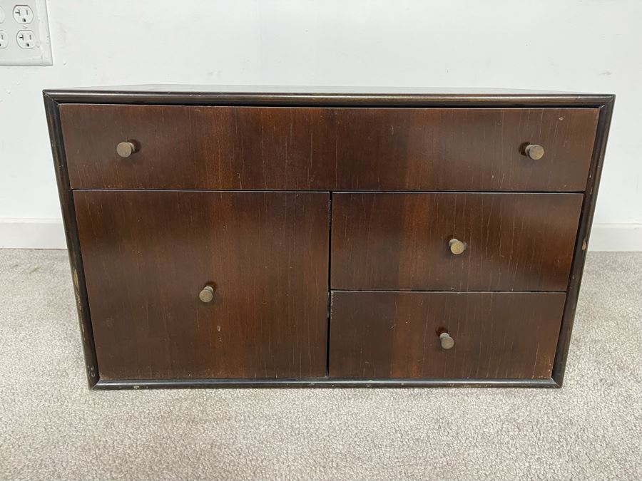 Milo Baughman For Directional Small Table Chest Of Drawers Cabinet 20W X 12D X 12H [Photo 5]