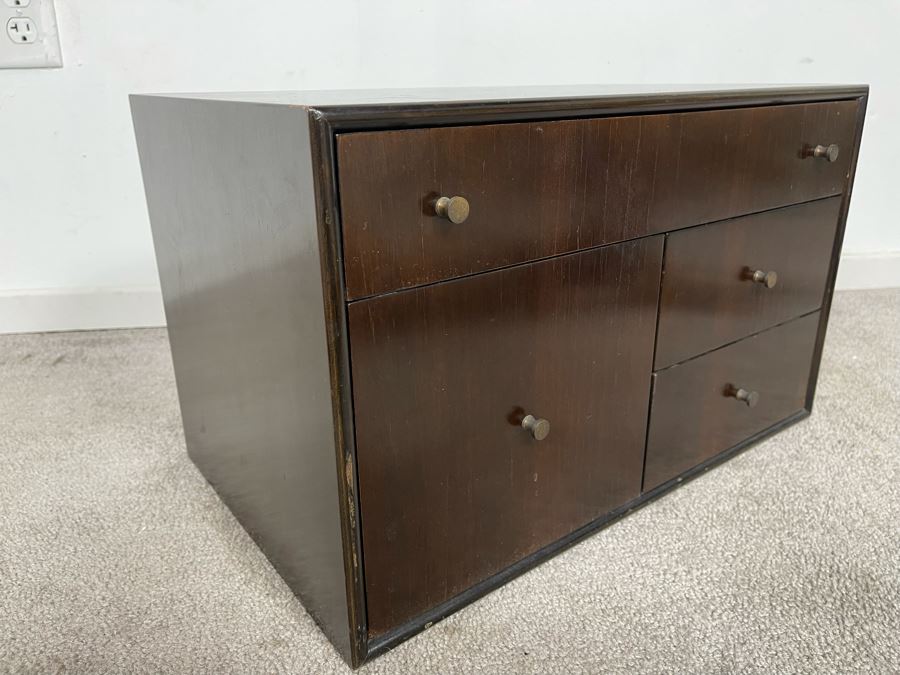 Milo Baughman For Directional Small Table Chest Of Drawers Cabinet 20W X 12D X 12H [Photo 6]