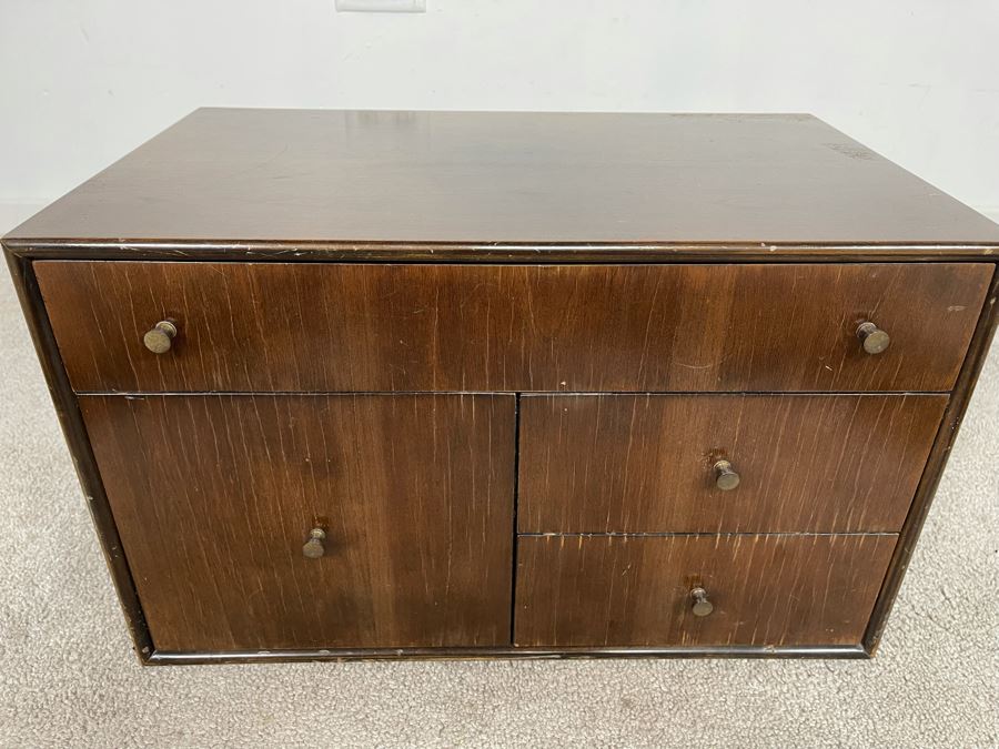 Milo Baughman For Directional Small Table Chest Of Drawers Cabinet 20W X 12D X 12H [Photo 5]