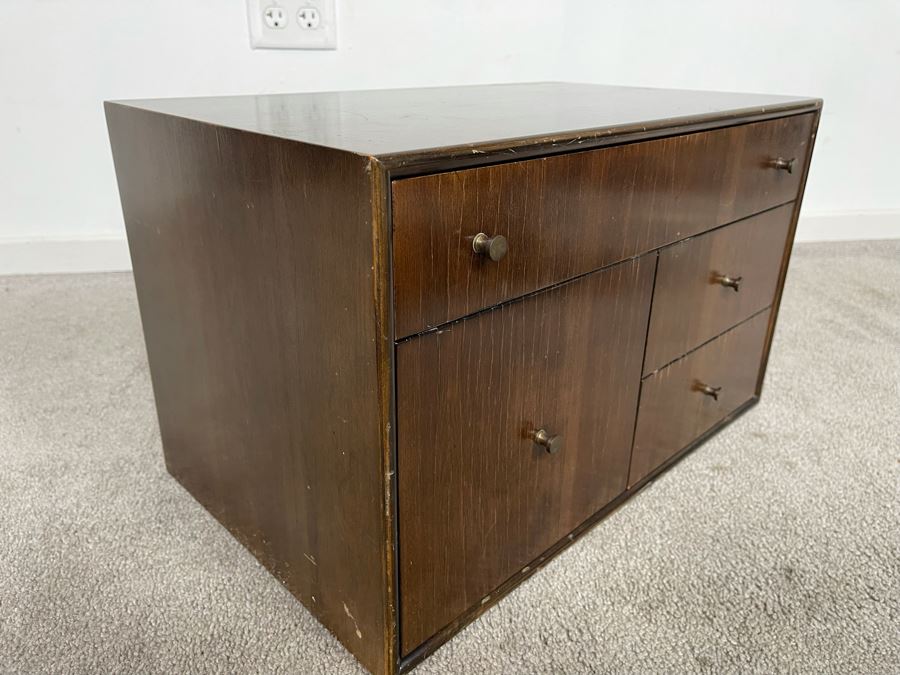 Milo Baughman For Directional Small Table Chest Of Drawers Cabinet 20W X 12D X 12H [Photo 7]