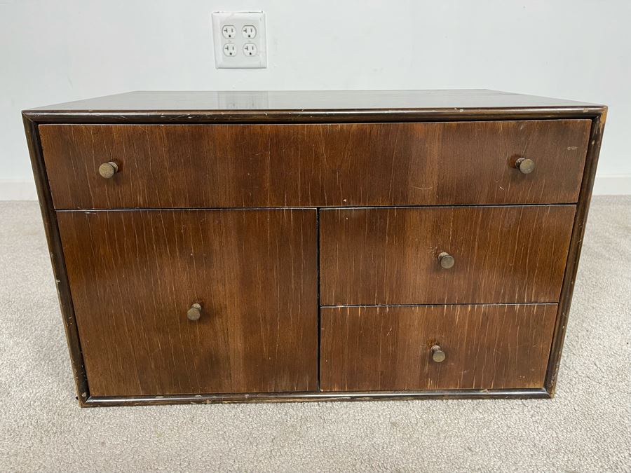 Milo Baughman For Directional Small Table Chest Of Drawers Cabinet 20W X 12D X 12H [Photo 4]