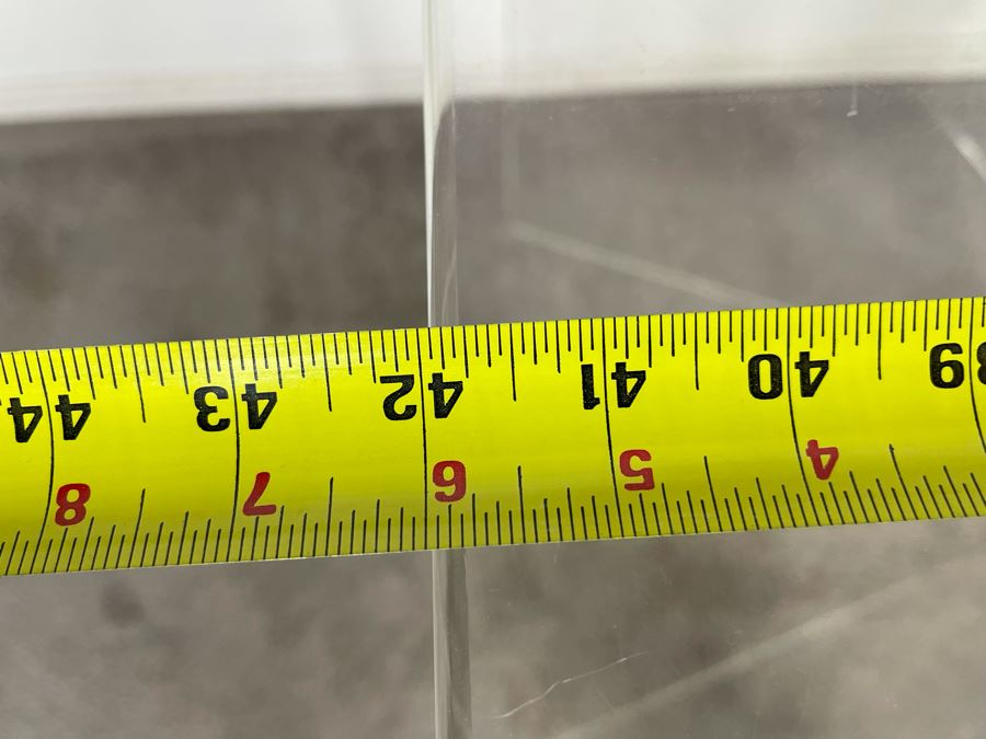 Lucite Acrylic Butterfly Console Table 42W X 21D X 30H [Photo 8]