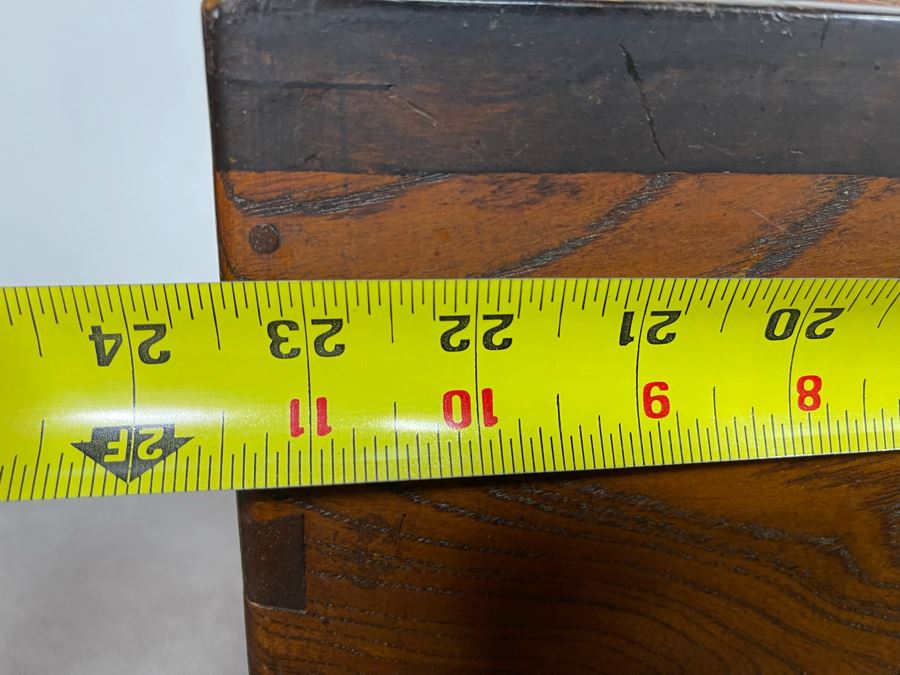 Old Japanese Carved Wood Hibachi 23.5W X 14D X 15H [Photo 12]