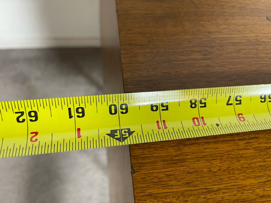 Vintage Mid-Century Modern Wooden Credenza (Designer Unknown) 60W X 18D X 29H [Photo 12]