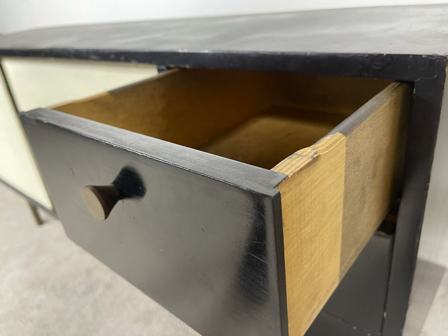 Mid-Century Modern Wooden Credenza (Designer Unknown) 60W X 16D X 27.5H [Photo 11]