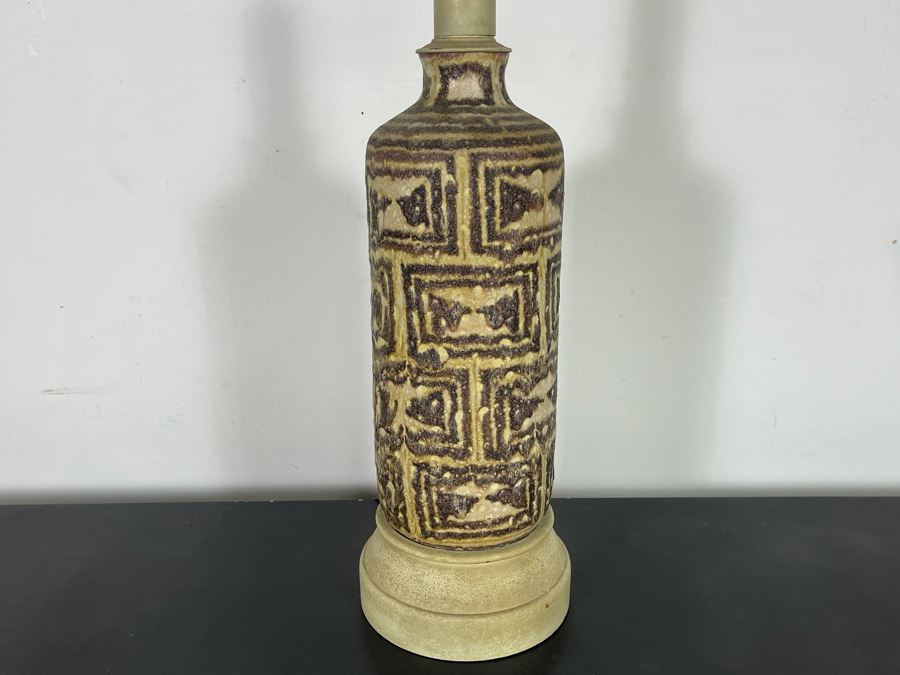Mid-Century Modern Guido Gambone (Attributed) Pottery Table Lamp [Photo 2]