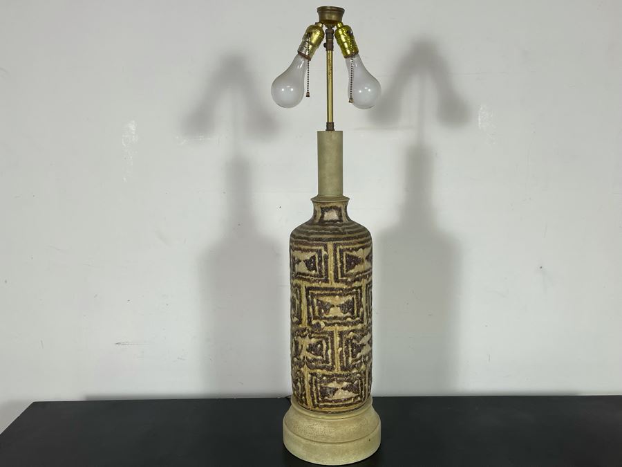 Mid-Century Modern Guido Gambone (Attributed) Pottery Table Lamp [Photo 11]