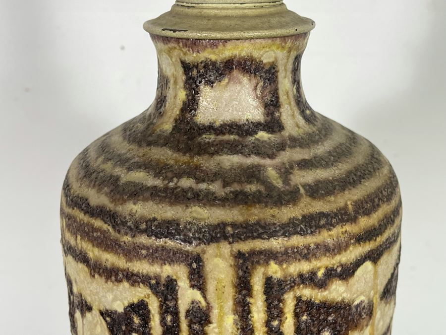 Mid-Century Modern Guido Gambone (Attributed) Pottery Table Lamp [Photo 3]