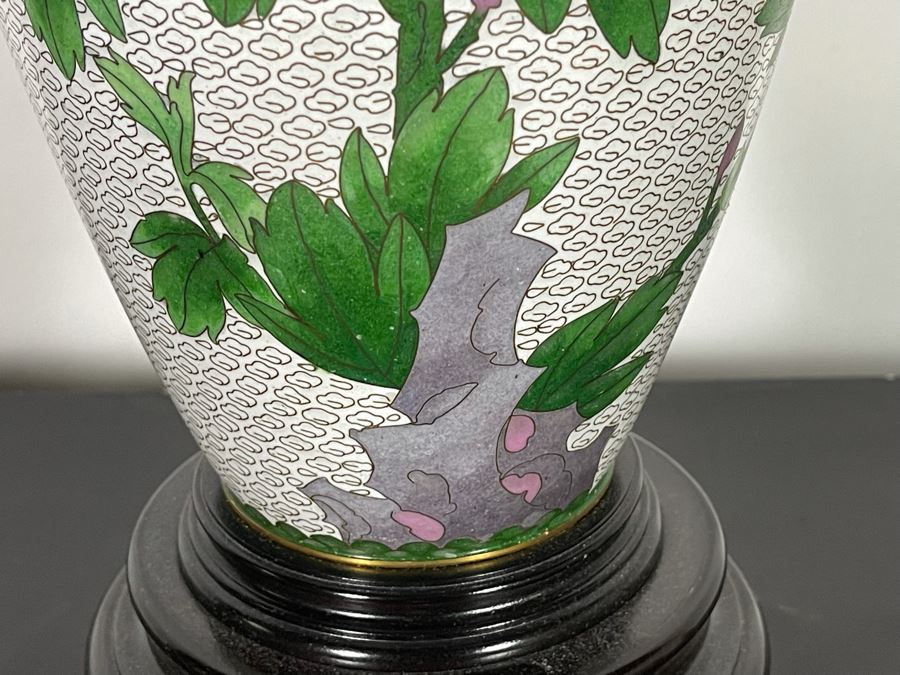 Chinese Cloisonne Table Lamp 31H [Photo 7]