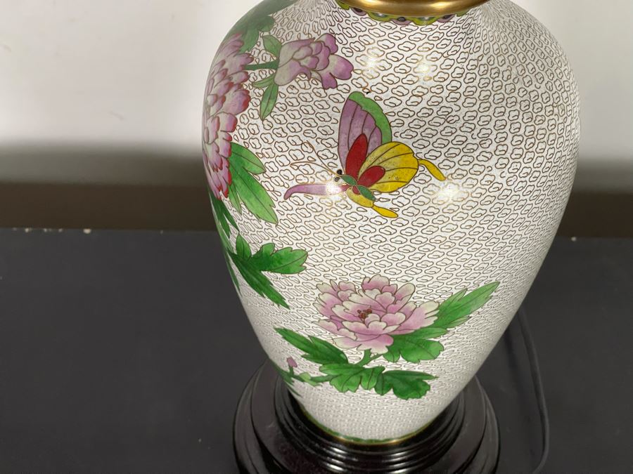 Chinese Cloisonne Table Lamp 31H [Photo 4]