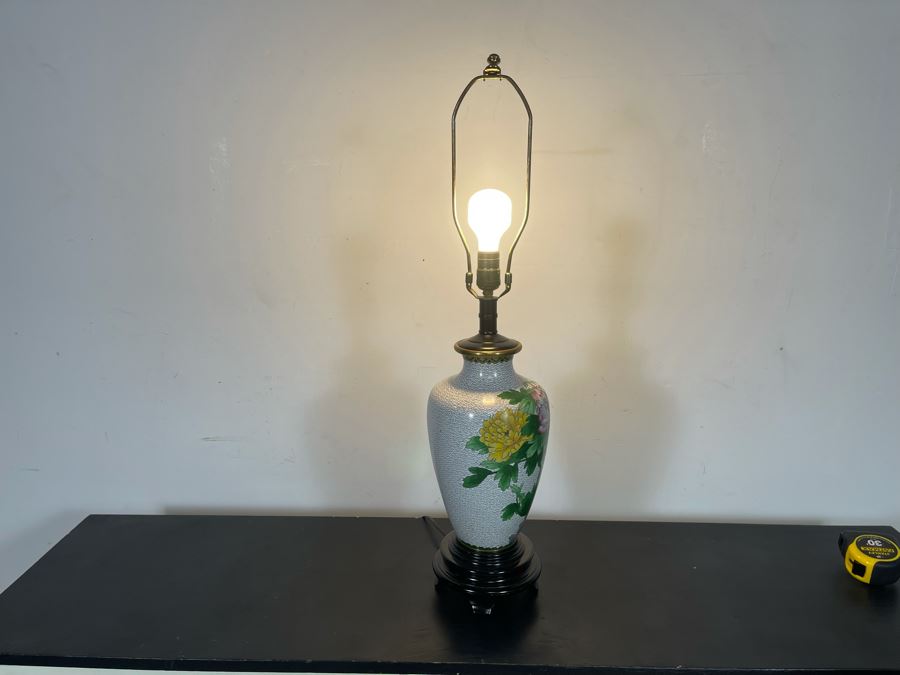 Chinese Cloisonne Table Lamp 31H [Photo 8]