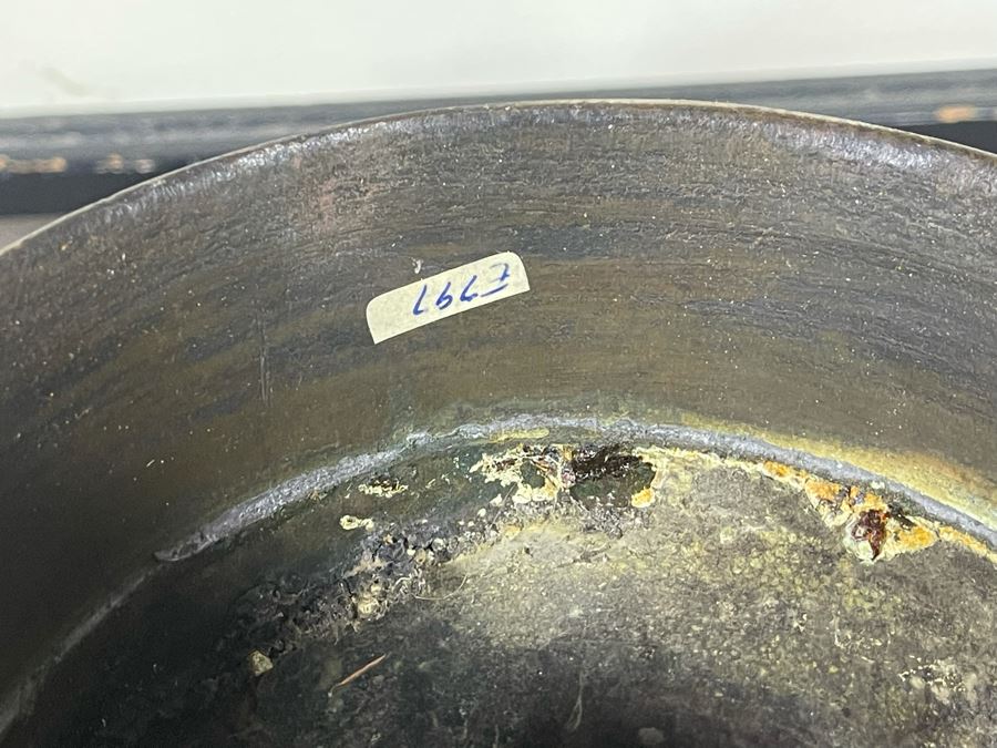 Old Chinese Bronze Champleve Urn Vase (Base Has Been Removed) 18H X 9W [Photo 26]