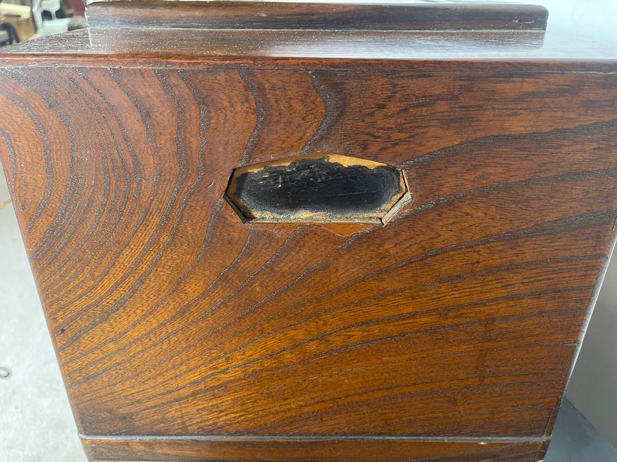 Old Japanese Carved Wood Hibachi 23W X 13.5D X 15H [Photo 10]