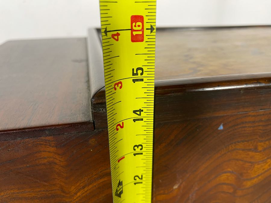 Old Japanese Carved Wood Hibachi 23W X 13.5D X 15H [Photo 14]