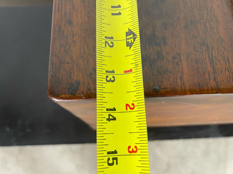 Old Japanese Carved Wood Hibachi 23W X 13.5D X 15H [Photo 13]