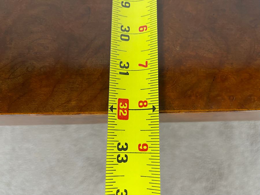 Milo Baughman For Directional Coffee Table Burl Wood 48W X 32D X 17H [Photo 17]