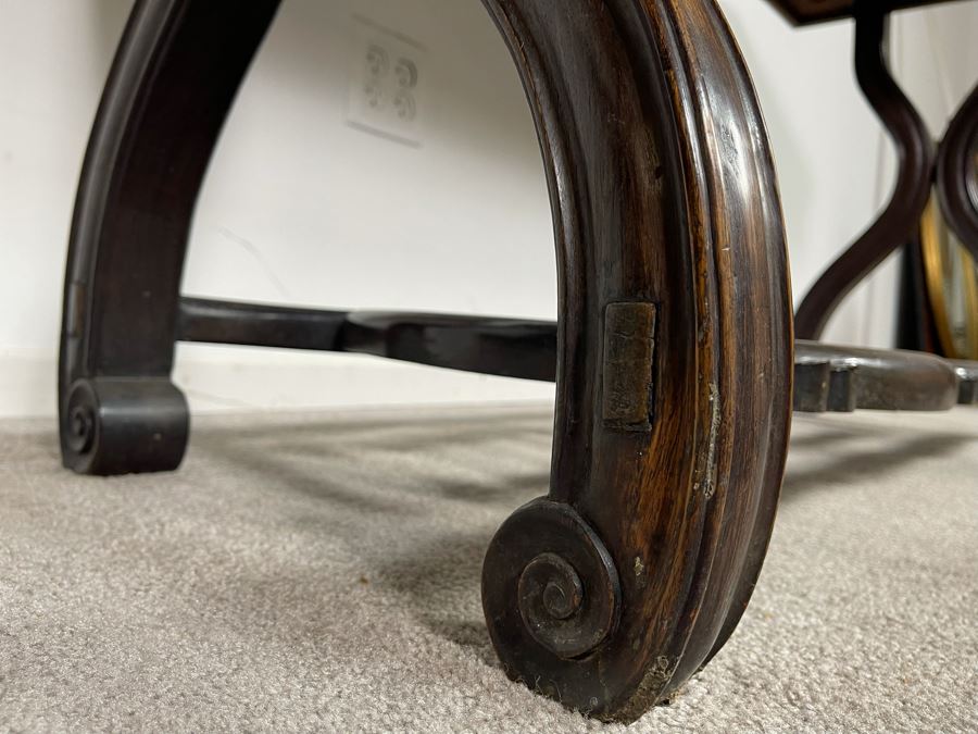 Antique Chinese Rosewood Hand Carved Desk Console Table With 3 Drawers 49.5W X 21.5D X 34H [Photo 24]