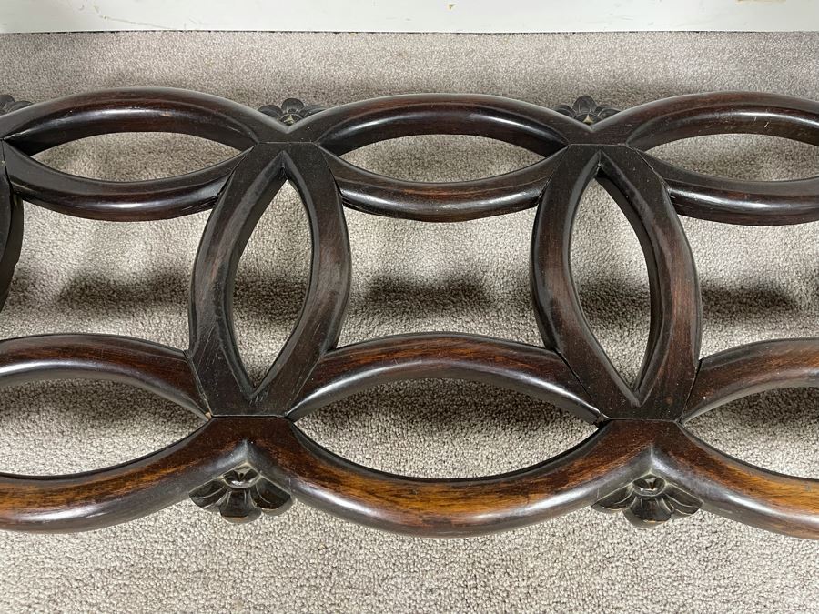 Antique Chinese Rosewood Hand Carved Desk Console Table With 3 Drawers 49.5W X 21.5D X 34H [Photo 13]