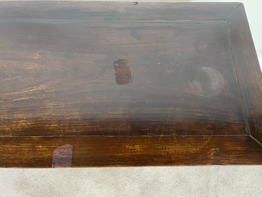 Antique Chinese Rosewood Hand Carved Desk Console Table With 3 Drawers 49.5W X 21.5D X 34H [Photo 28]