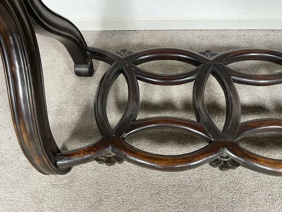 Antique Chinese Rosewood Hand Carved Desk Console Table With 3 Drawers 49.5W X 21.5D X 34H [Photo 15]