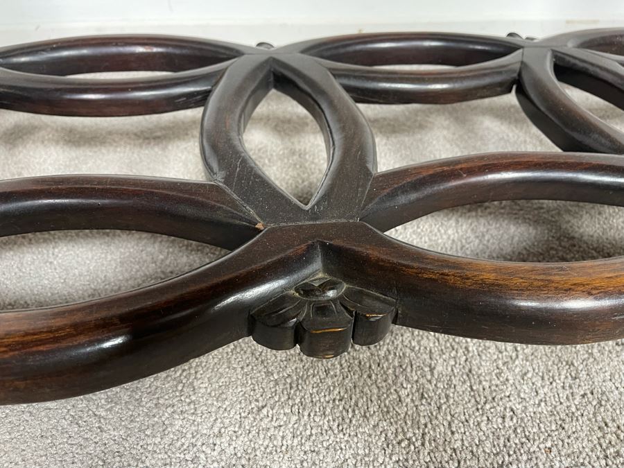 Antique Chinese Rosewood Hand Carved Desk Console Table With 3 Drawers 49.5W X 21.5D X 34H [Photo 21]