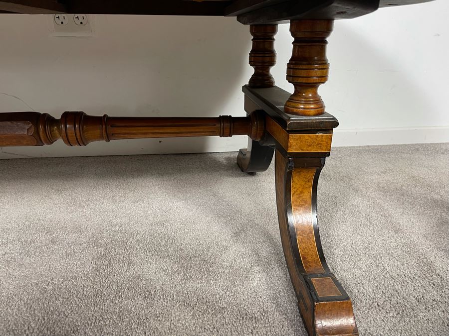 Reproduction Biedermeier Style Writing Table Coffee Table 48W X 25D X 19H [Photo 13]