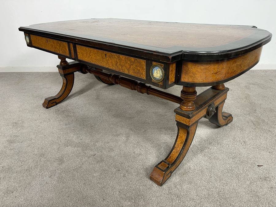 Reproduction Biedermeier Style Writing Table Coffee Table 48W X 25D X 19H [Photo 20]