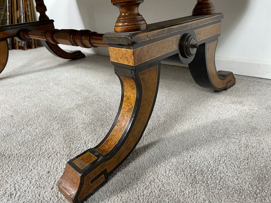 Reproduction Biedermeier Style Writing Table Coffee Table 48W X 25D X 19H [Photo 14]