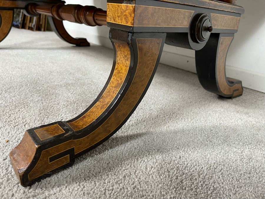 Reproduction Biedermeier Style Writing Table Coffee Table 48W X 25D X 19H [Photo 15]