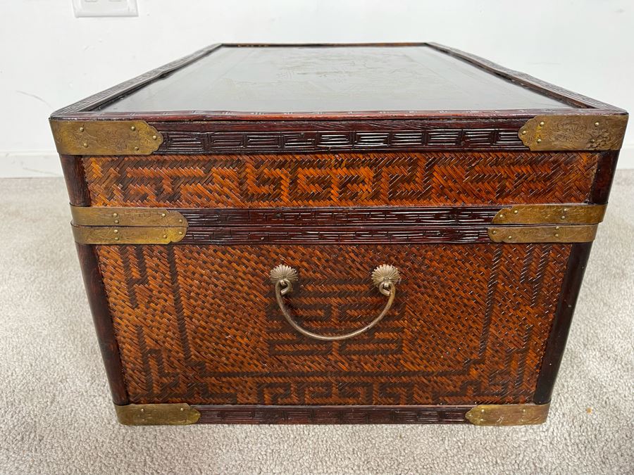 Vintage Chinese Trunk Chest 25W X 16D X 11.5H [Photo 14]