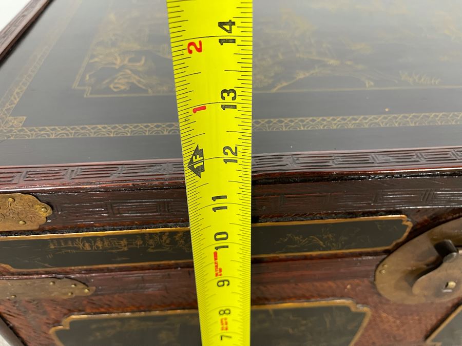 Vintage Chinese Trunk Chest 25W X 16D X 11.5H [Photo 19]