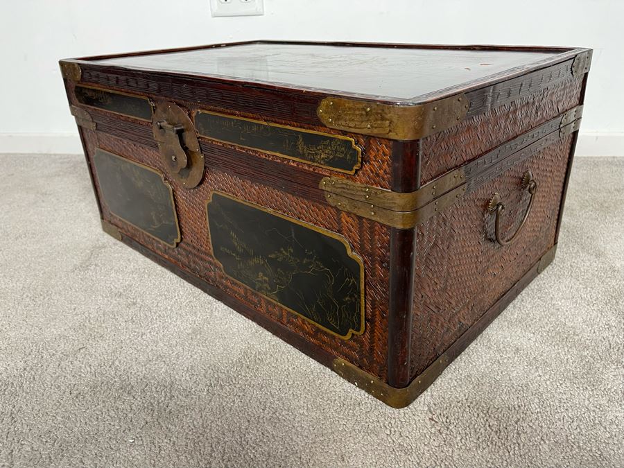 Vintage Chinese Trunk Chest 25W X 16D X 11.5H [Photo 12]