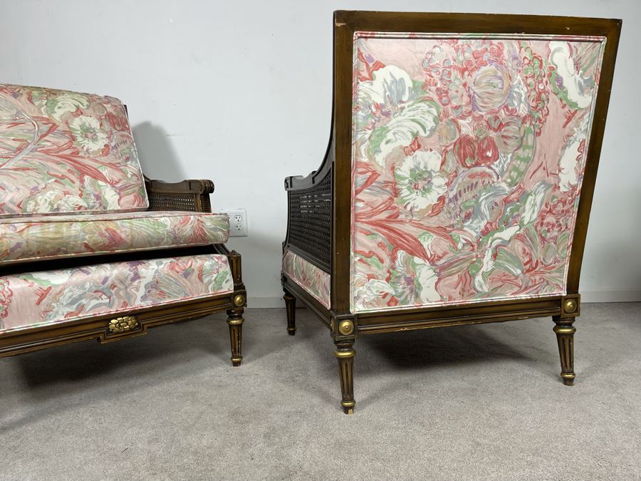 Pair Of Louis XVI Style Bergeres Armchairs [Photo 10]