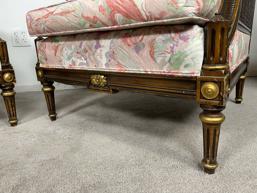 Pair Of Louis XVI Style Bergeres Armchairs [Photo 8]