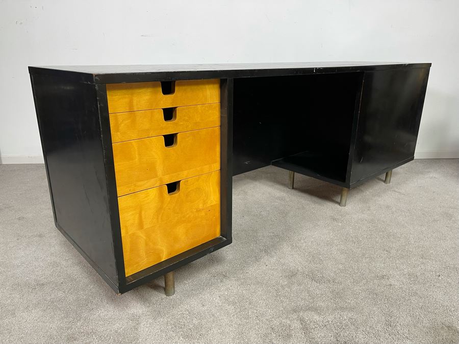 George Nelson For Herman Miller Executive Desk (Missing Side Desk) 67.5W X 18.5D X 25.5H [Photo 1]