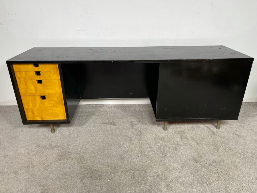 George Nelson For Herman Miller Executive Desk (Missing Side Desk) 67.5W X 18.5D X 25.5H [Photo 5]