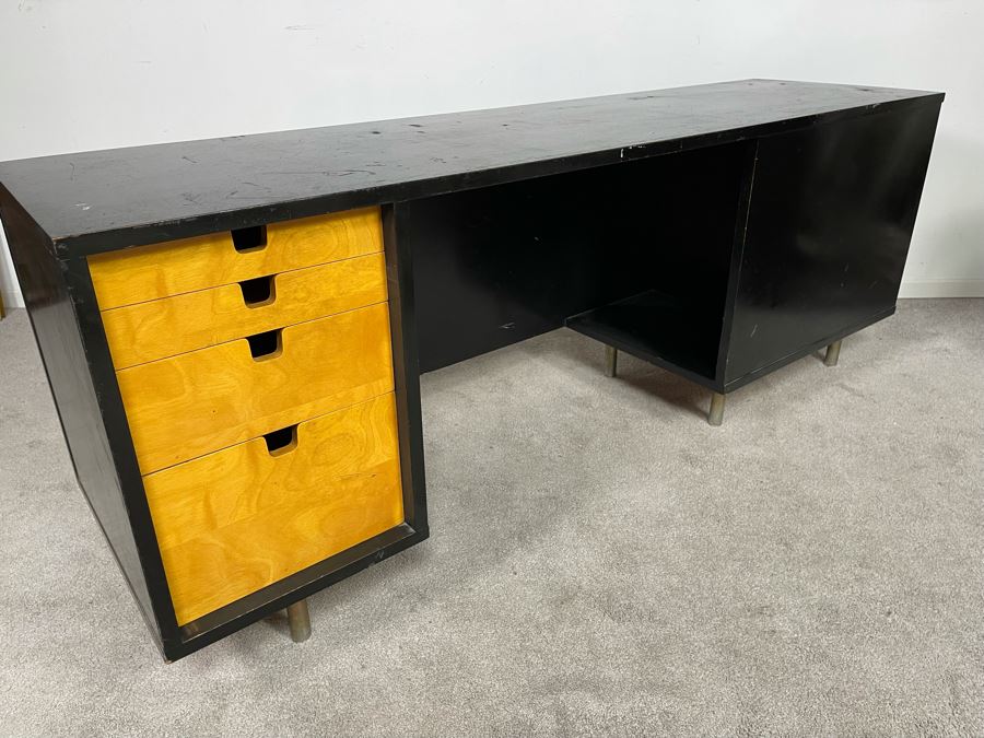 George Nelson For Herman Miller Executive Desk (Missing Side Desk) 67.5W X 18.5D X 25.5H [Photo 9]