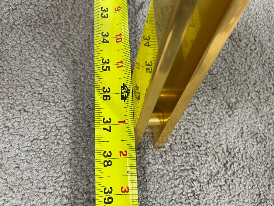 Roger Sprunger For Dunbar Brass Table With 37.5 Round Glass Top 17.5H [Photo 11]