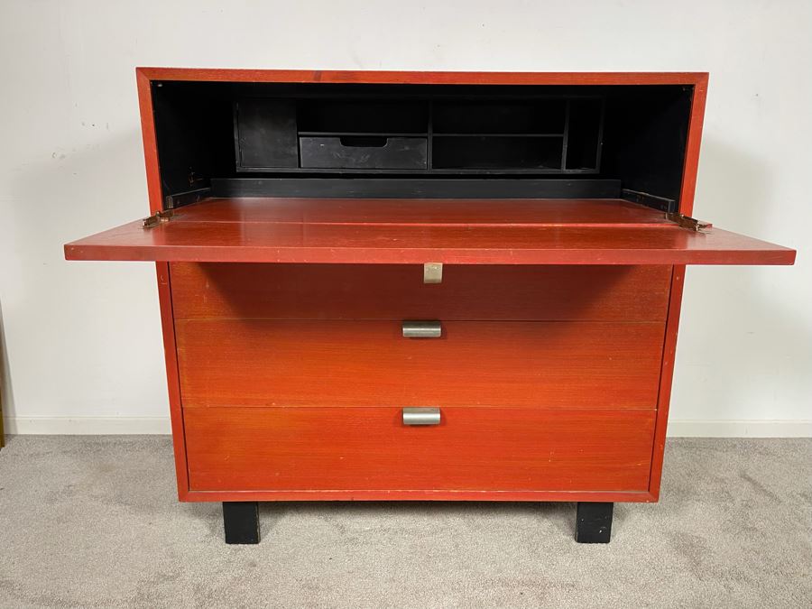George Nelson BCS Dresser With Fold Out Desk For Herman Miller 40W X 18.5D X 39.5H [Photo 3]