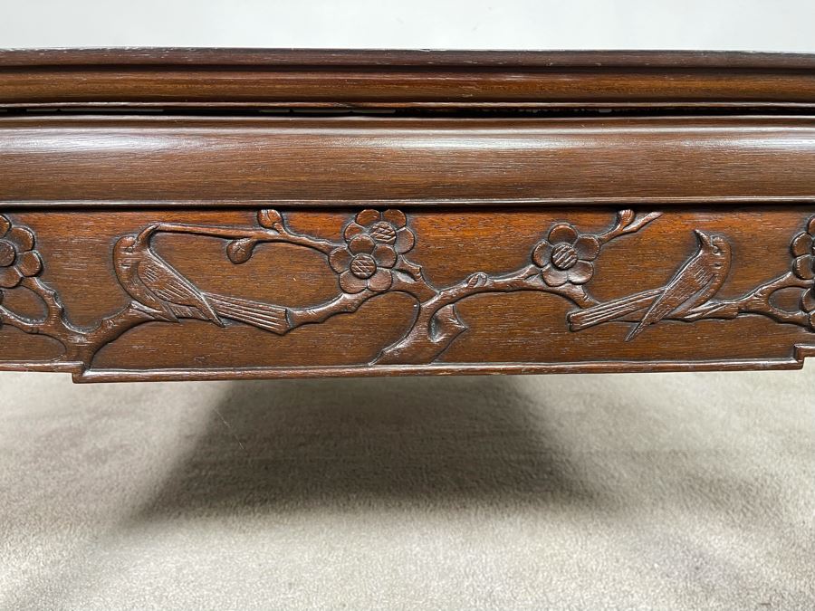 Old Chinese Hand Carved Rosewood Coffee Table 35.5W X 35.5D X 18H [Photo 7]