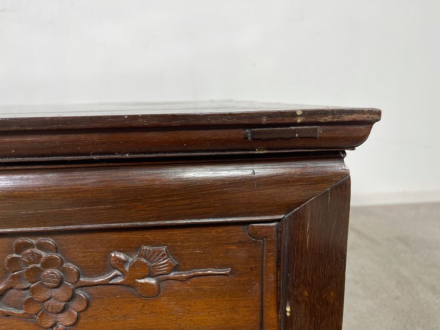 Old Chinese Hand Carved Rosewood Coffee Table 35.5W X 35.5D X 18H [Photo 12]